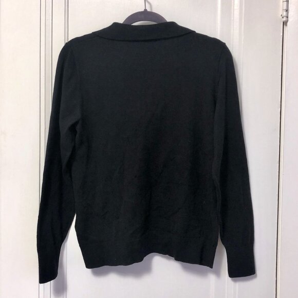 J Crew Factory Cotton-Blend Polo Sweater with Cashmere Size Small - Picture 5 of 9